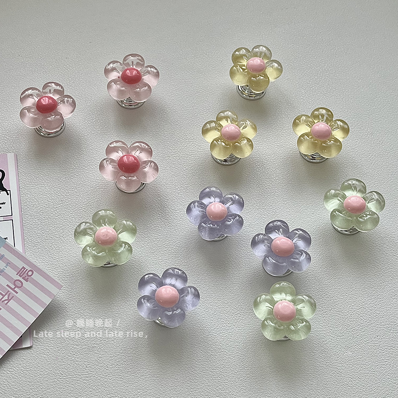 韩系小花马桶按压器美甲专用按钮