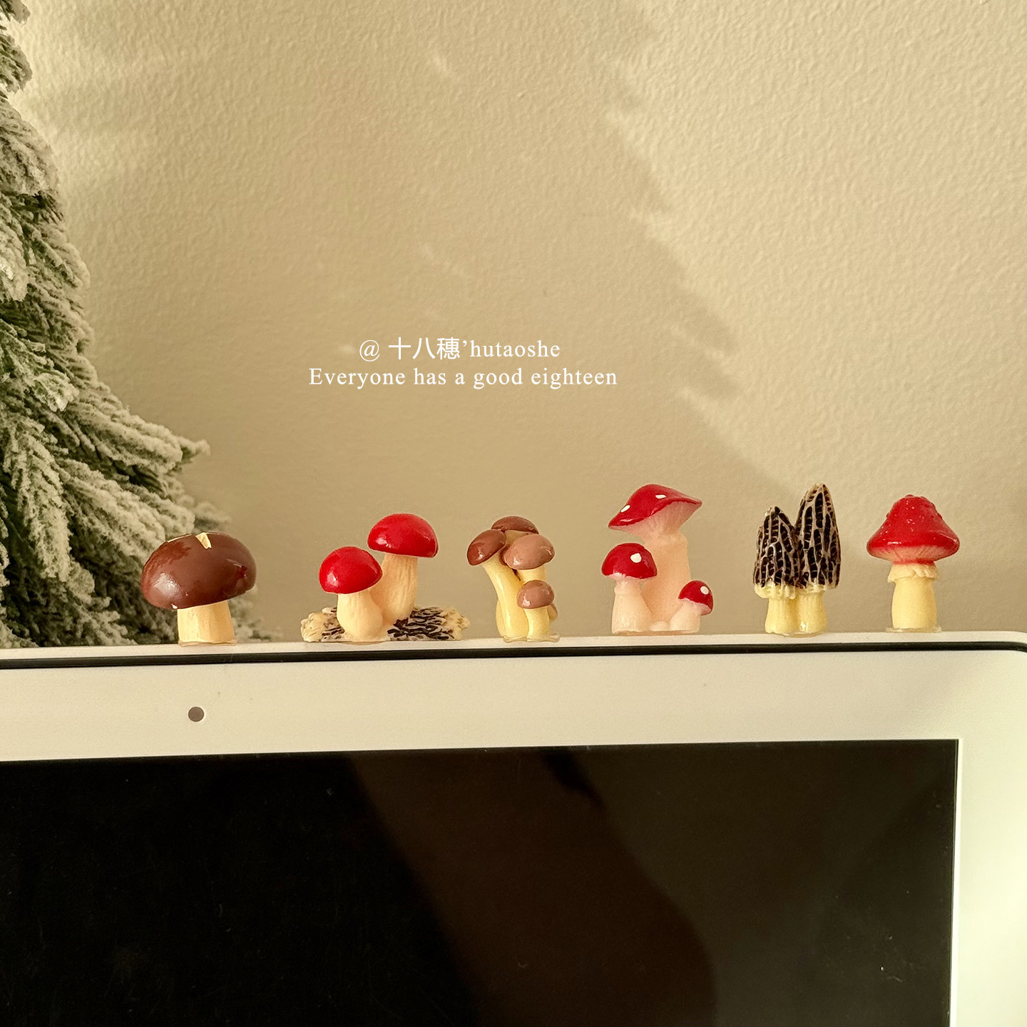 仿真写实红色系森林小蘑菇香菇羊肚菌红色伞菇景观摆件迷你装饰品,家居饰品,桌面摆件,淘宝优惠券,粉丝福利购,淘宝优惠卷