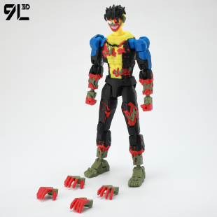 正版 13手办礼物 9L3D关节可动人偶无敌少侠无敌战争丧尸马克Dummy