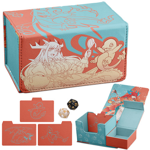 游戏王龙女仆-蒸馏室龙女卡牌盒宝可梦万智牌MTG PTCG DTCG收纳盒