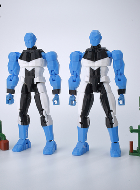 正版9L3D多关节可动泰坦13人偶无敌少侠战争莫勒双子创意拼装手办