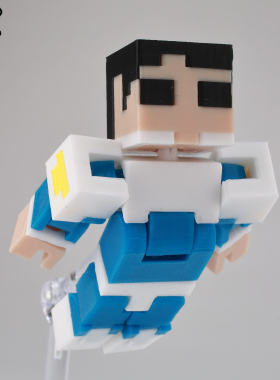 9L3D无敌少侠变体F星马克MC我的世界无敌战争周边潮玩摆件手办礼