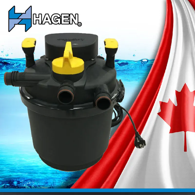 HAGEN过滤桶UVC内置紫外线UV杀菌灯高压过滤桶无动力UV滤桶
