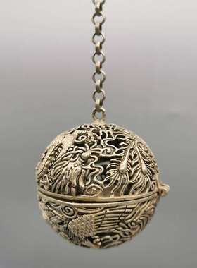 仿古风龙凤呈祥创意净化空气白铜