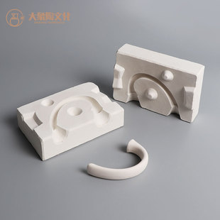 陶艺陶瓷石膏注浆模具 茶壶水杯把手磨具 泥浆成型辅助工具 定制