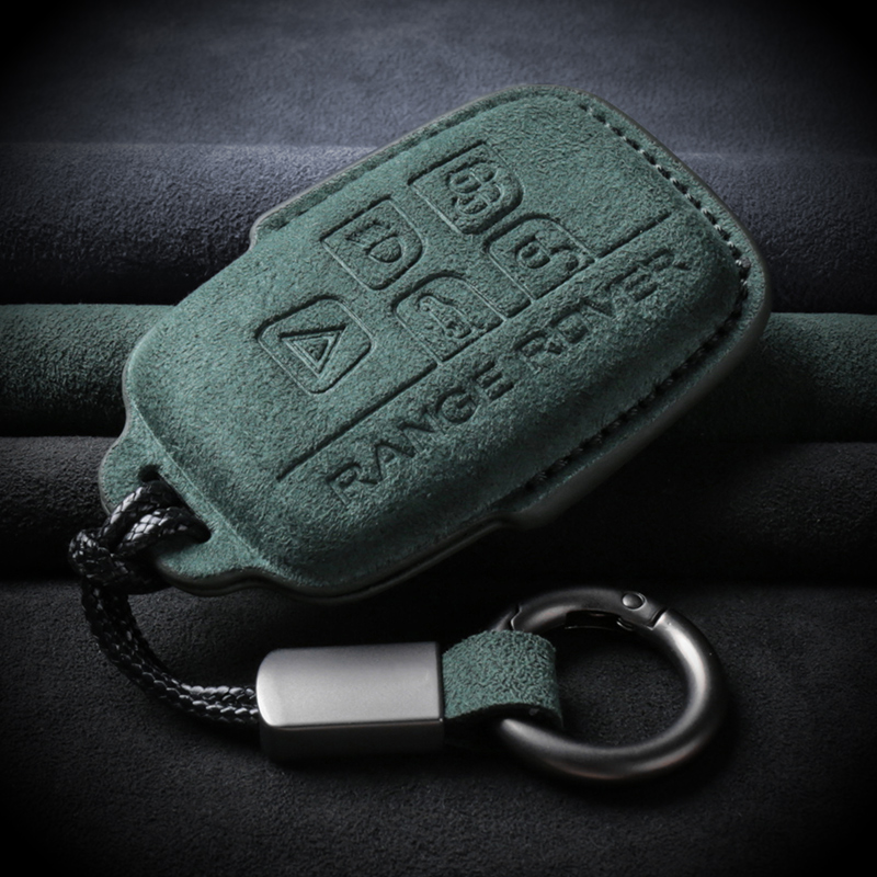 路虎专用翻毛皮汽车钥匙套扣壳