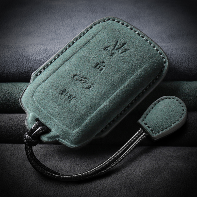 玛莎拉蒂Grecale翻毛皮车钥匙套