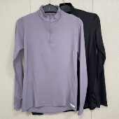 侬家运动半拉链T恤女春秋修身 显瘦透气速干瑜伽健身跑步锻炼上衣