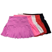 运动短裤 夏速干透气训练健身百褶裙半身裙 女双层防走光网球裙大码