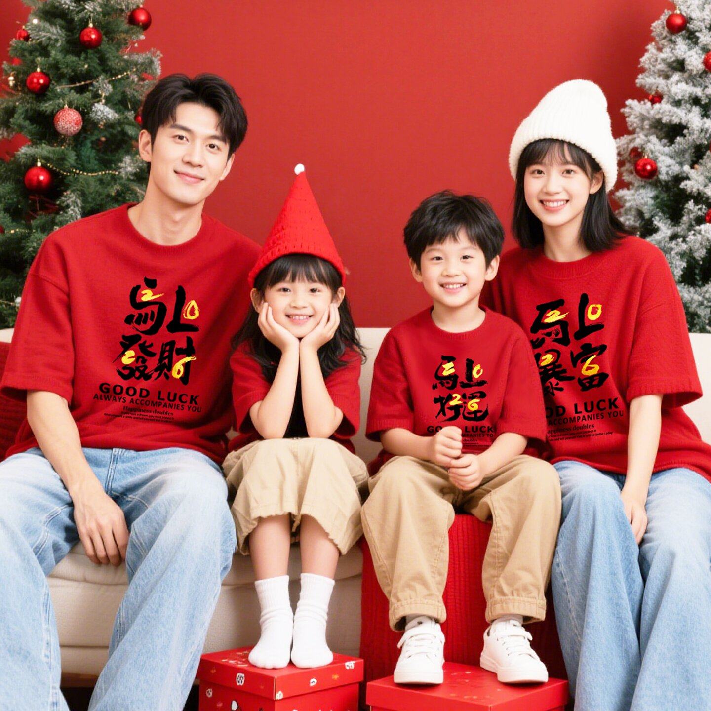 新年红色T恤2026马年本命年衣服一家四口亲子装全家福服装家庭装,女装/女士精品,T恤,淘宝优惠券,粉丝福利购,淘宝优惠卷