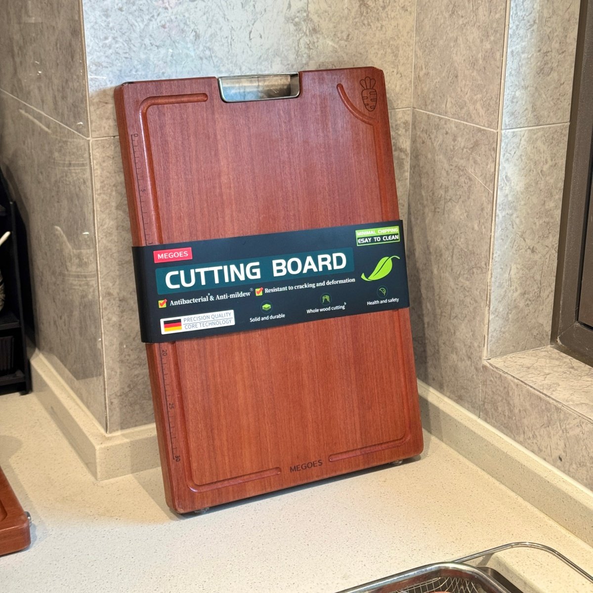 出口订单！原木整切！抗菌防霉加厚实木双面生熟切菜板花梨木砧板