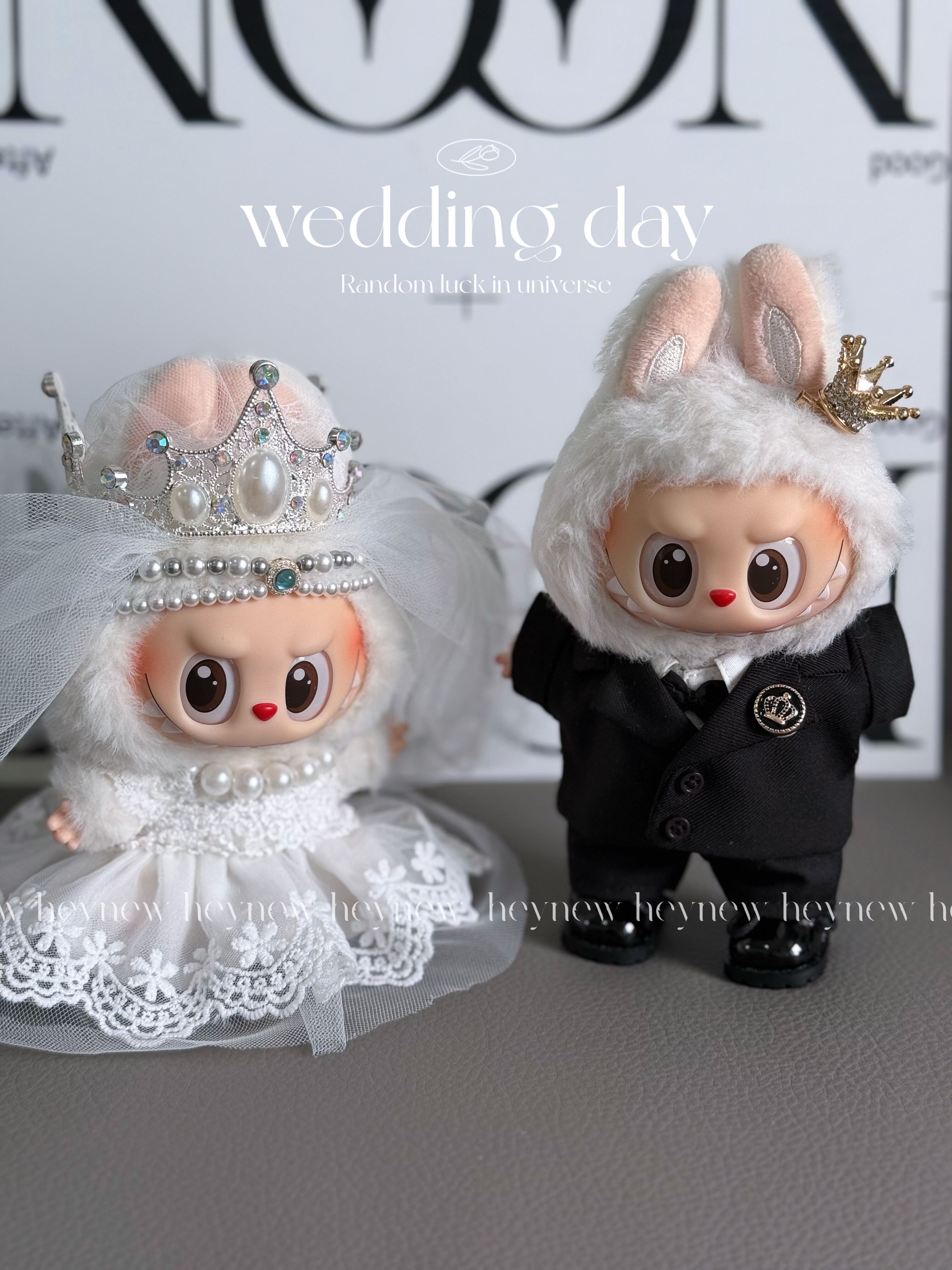 labubu娃衣【labubu婚礼限定娃衣】婚礼纪结婚压床娃娃labubu西服