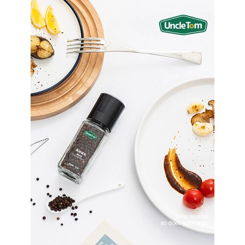 UncleTom自带研磨器黑胡椒粒