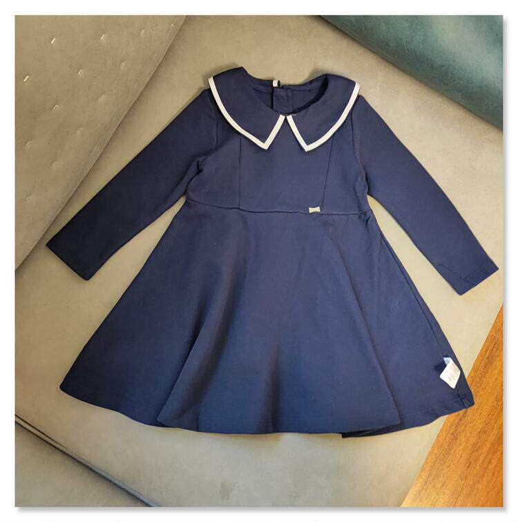 女童法式学院风连衣裙春秋