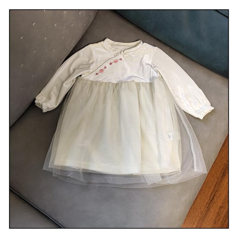 女童汉服连衣裙长袖洋气
