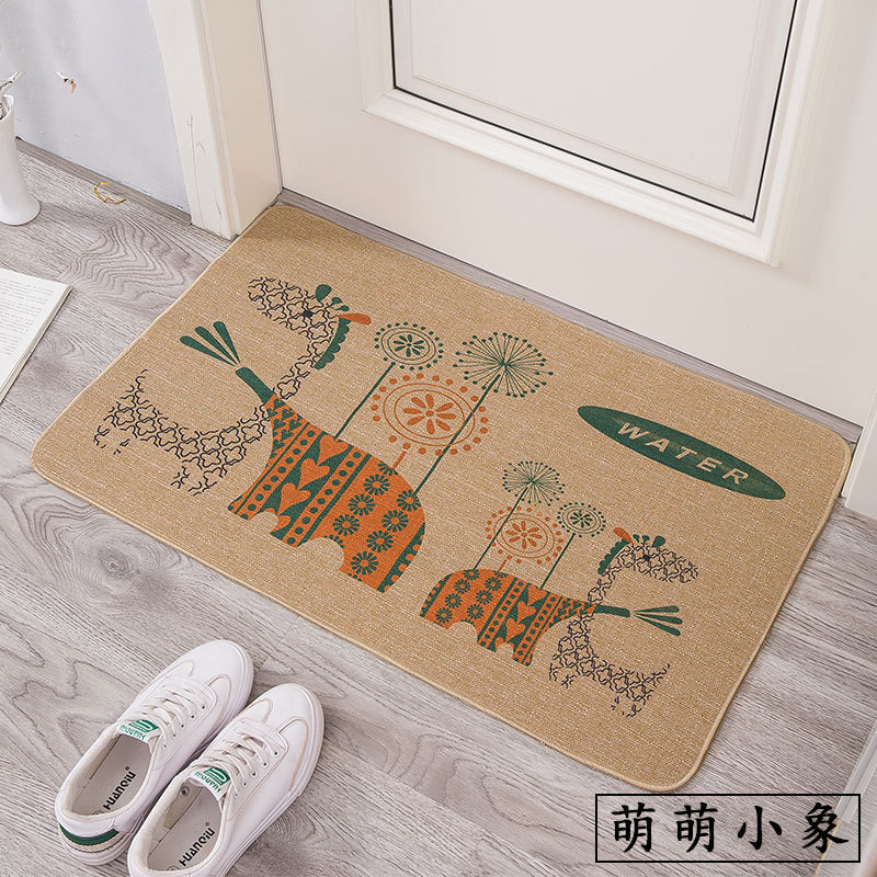 亚麻橡胶吸水地垫剑麻门口地垫客厅厨房进门垫子浴室防滑脚垫地毯,家庭/个人清洁工具,地垫,淘宝优惠券,粉丝福利购,淘宝优惠卷
