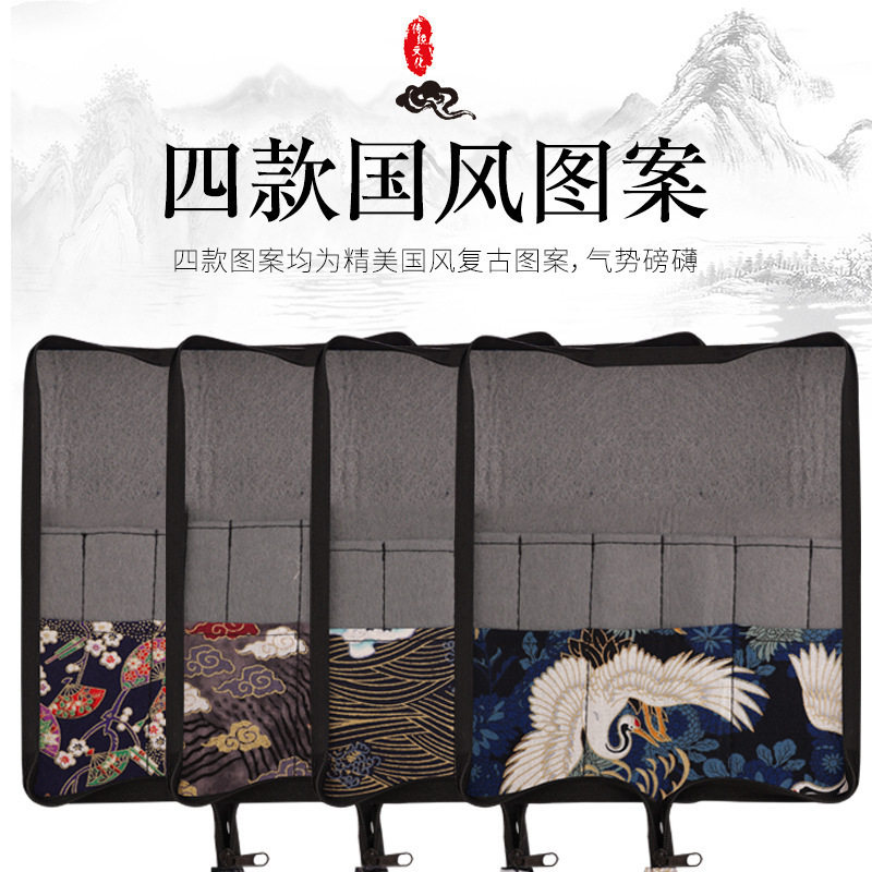 帆布烫金拉链款笔帘便携图片