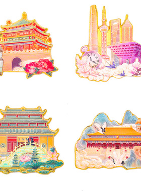 武汉城市浮雕冰箱贴中国