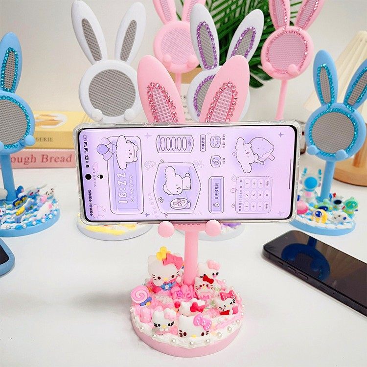 diy奶油胶手机可伸缩支架