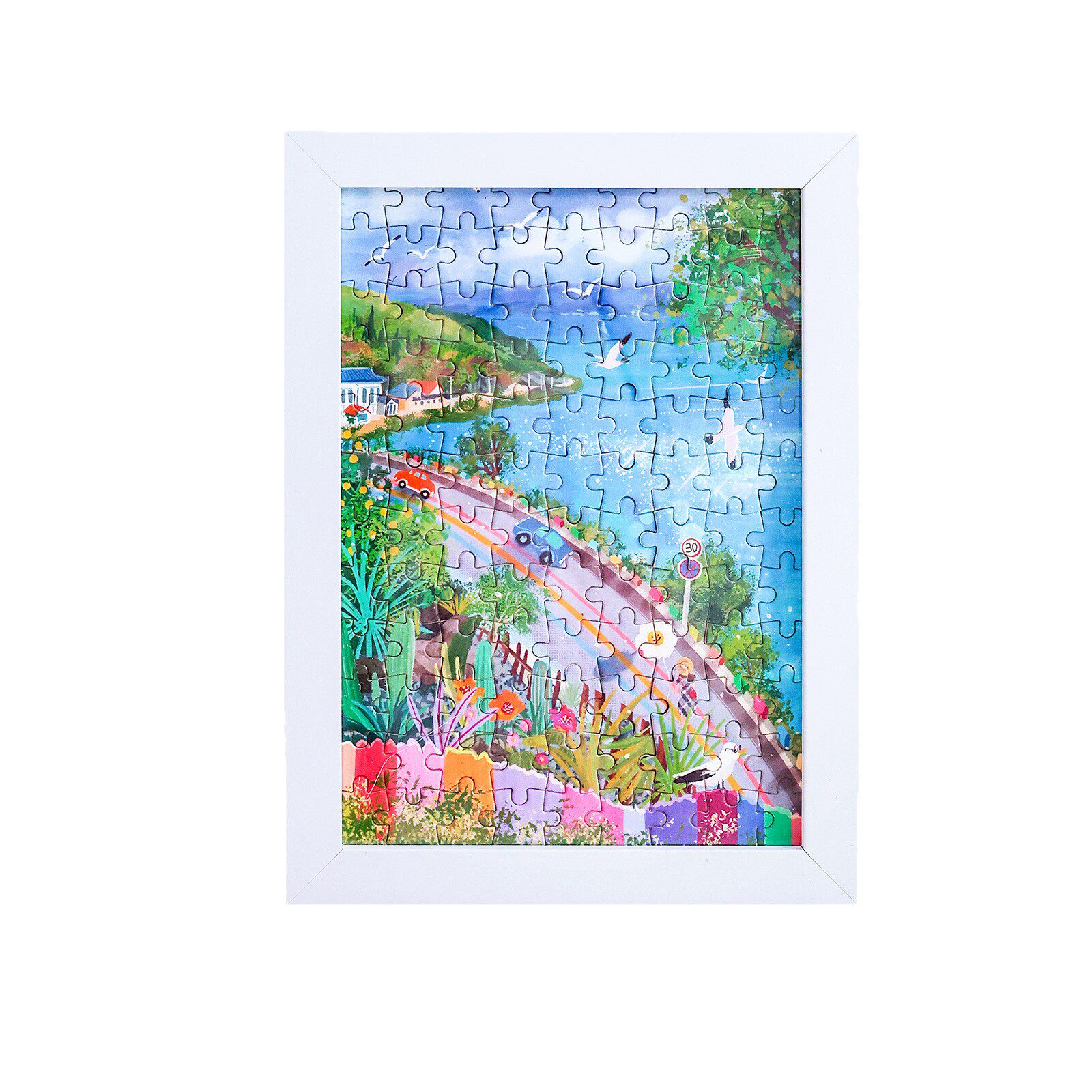 云南大理纸质拼图AR108片拼图旅游景区地标周边纪念品纸板拼图