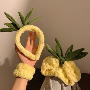 秋冬毛绒发箍可爱洗脸头箍女猫耳朵发窟搞怪儿童发带发饰头饰