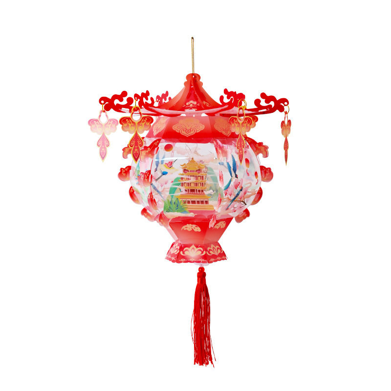 中秋节灯笼PVC儿童手提发光花灯手工diy材料包古典宫廷风立体宫灯,节庆用品/礼品,灯笼,淘宝优惠券,粉丝福利购,淘宝优惠卷