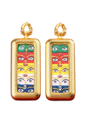 迷你小唐卡半手绘描金扎