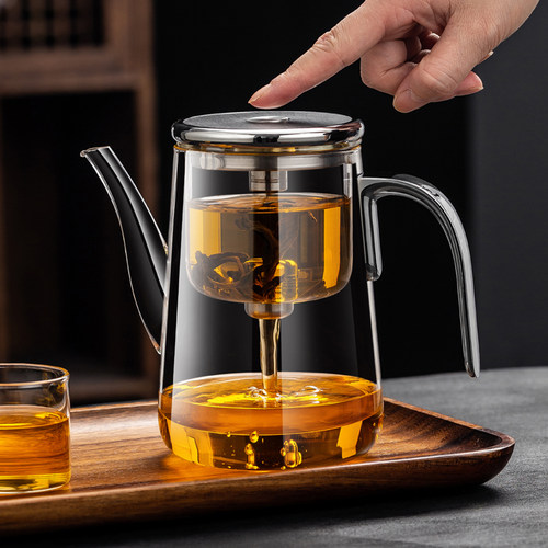 全玻璃内胆磁吸玻璃飘逸杯