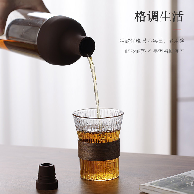 爱洛琳 耐热玻璃冷萃壶咖啡过滤壶 家用果茶分离冷泡壶冰滴壶水壶