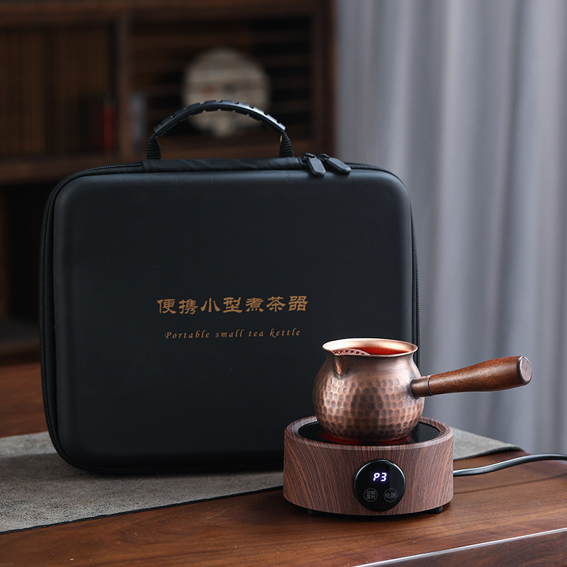 紫铜罐罐茶壶电陶炉便携套装 户外露营小型煮茶器烤奶罐旅行茶具,餐饮具,茶壶,淘宝优惠券,粉丝福利购,淘宝优惠卷