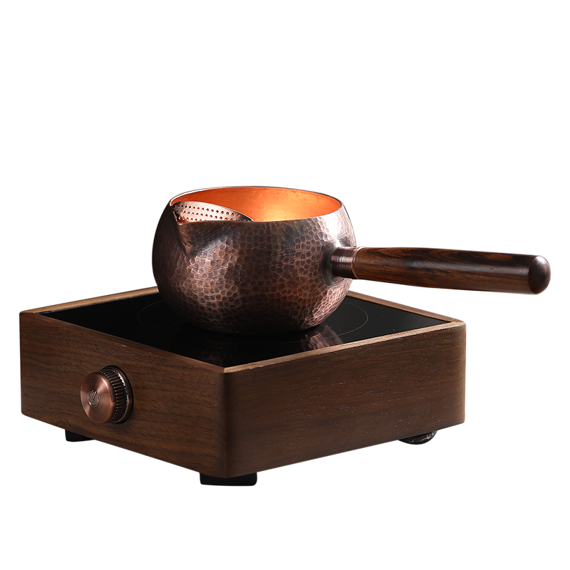 胡桃木电陶炉小型实木茶炉电热炉 家用煮茶器静音泡茶红外烧水炉