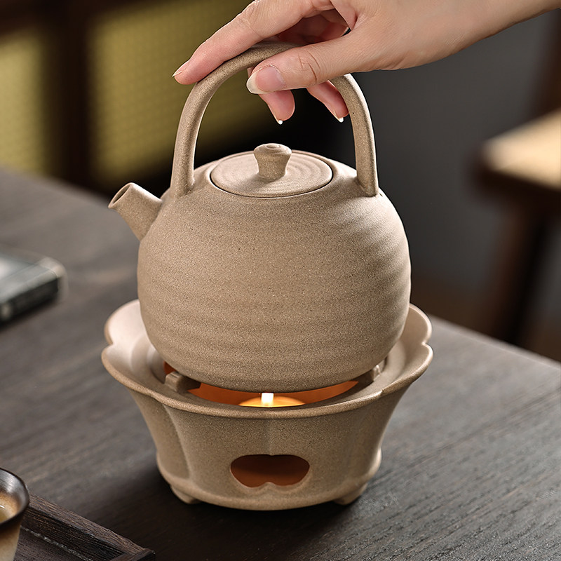 新中式茶馆专用温茶炉陶壶套装暖茶炉蜡烛保温底座茶室陶瓷小火炉,餐饮具,茶壶,淘宝优惠券,粉丝福利购,淘宝优惠卷