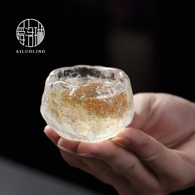 爱洛琳中式冰冻烧琉璃复古茶杯图片