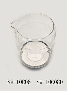 适配苏泊尔养生壶配件SW-10C06/SW-10C08D单玻璃壶组件煮茶壶