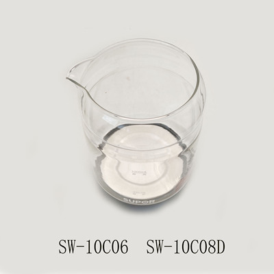 适配苏泊尔养生壶配件SW-10C06/SW-10C08D单玻璃壶组件煮茶壶