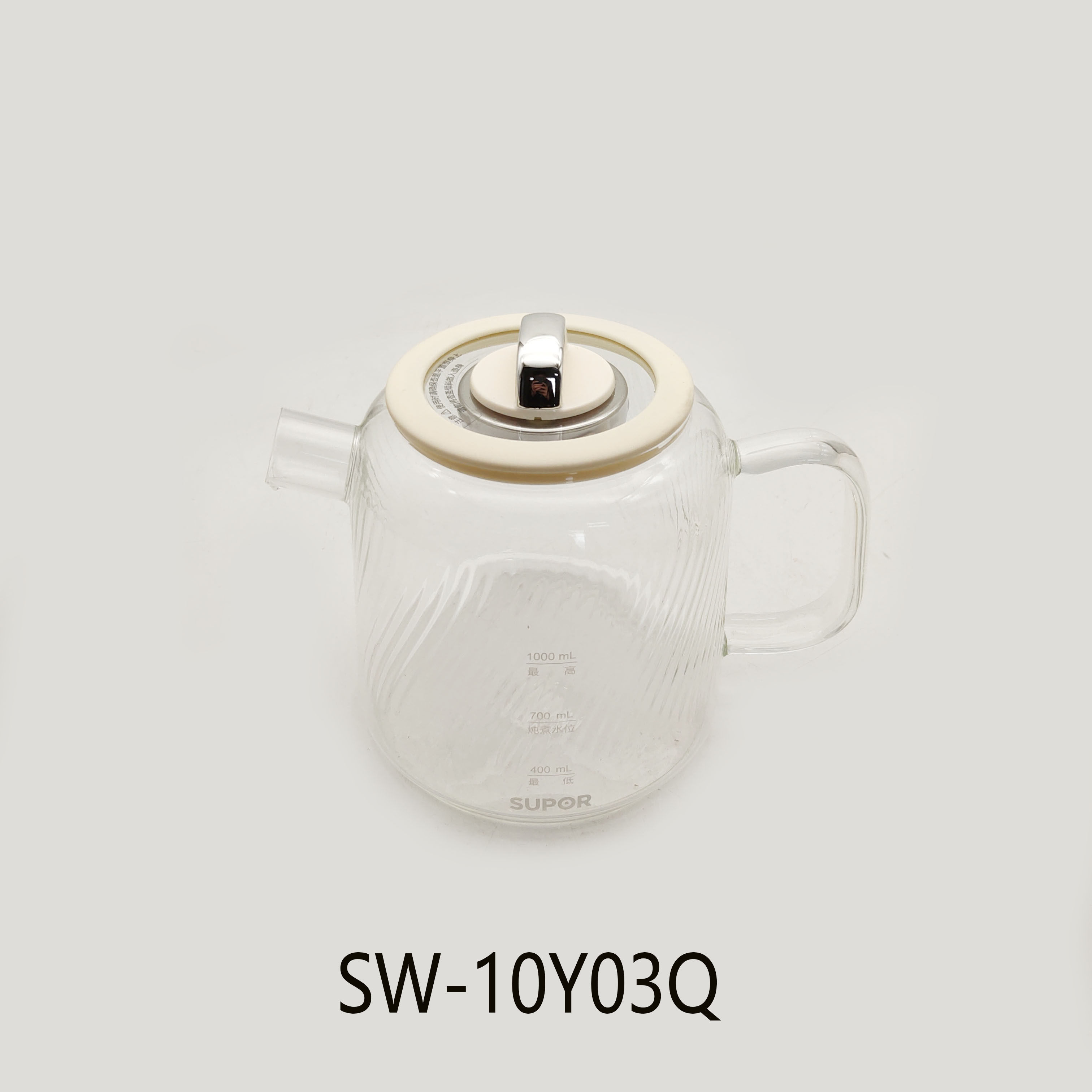 适用苏泊尔养生壶配件SW-10Y03Q加热玻璃壶1升烧水壶煮茶杯玻璃盖