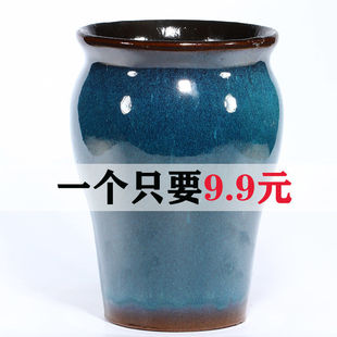 特价高大口径法师悬崖老桩多肉肉盆室内陶瓷紫砂高档清仓陶罐花盆