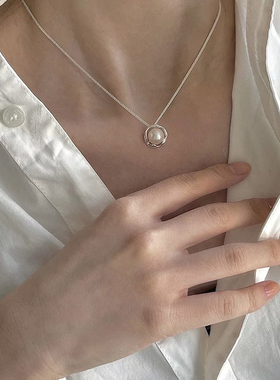 捡漏清仓，法式轻奢项链女ins风小众高级感几何圆形锁骨链