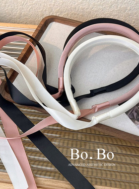 芭比少女超仙飘带编发细边发箍女高级感丝带绑发麻花辫子头箍发饰