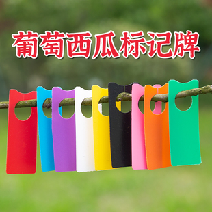 葡萄西瓜授粉记号牌标记牌色卡塑料卡彩色标签挂牌分类不褪色