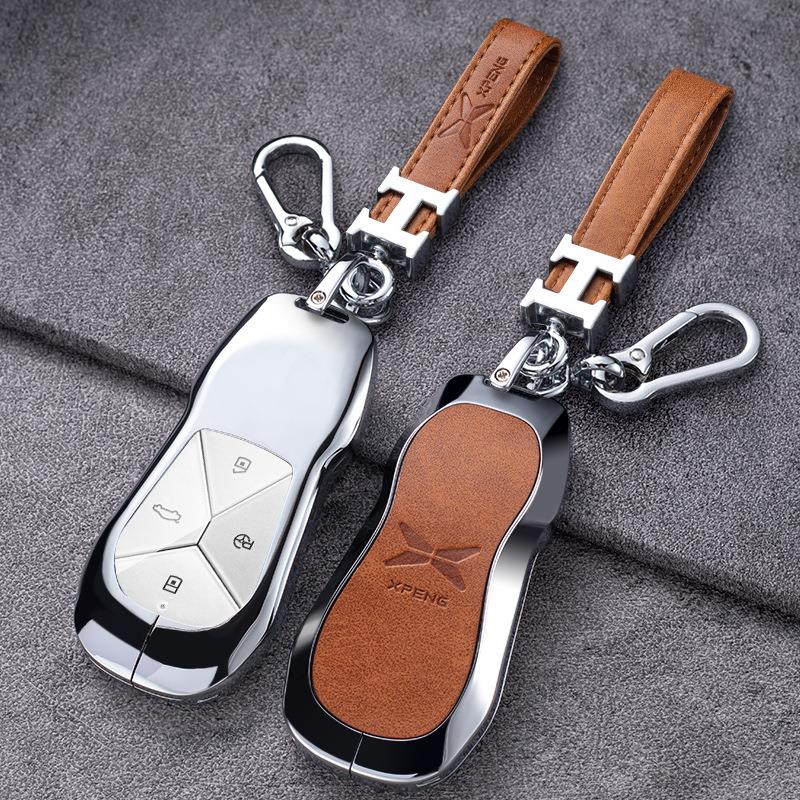 适用小鹏汽车钥匙套P7壳20款G3扣全包高档个性男女新款防摔保护0