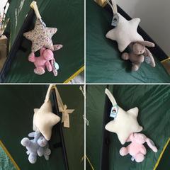 英国Jellycat星星音乐拉铃小兔子八音盒邦尼兔音乐兔宝宝安抚玩偶