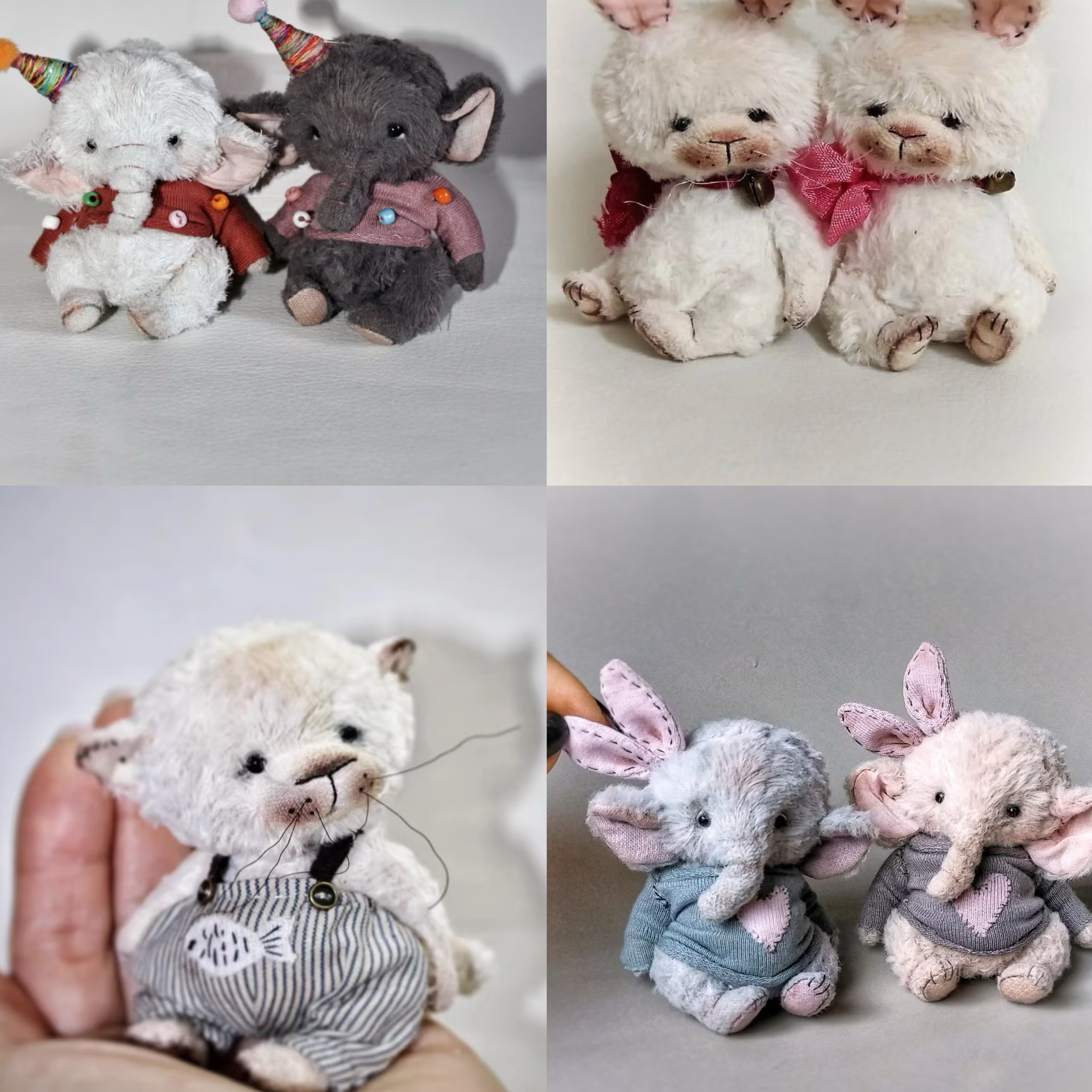 可收藏毛绒玩偶大象鼹鼠