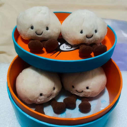 jellycat可爱卡通毛绒玩具趣味哟哟与鲜鲜小笼包公仔玩偶礼物