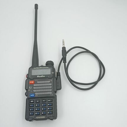 对讲机耳机转换线通用K转3.5mm插口头连接音箱扩音器