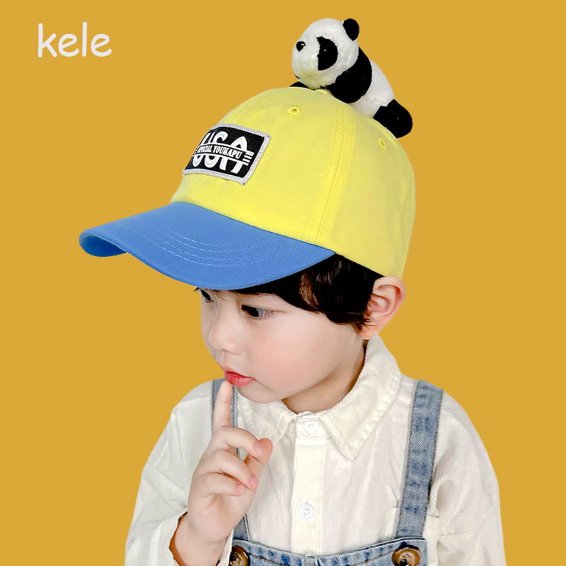 可乐大王儿童可爱熊猫棒球帽