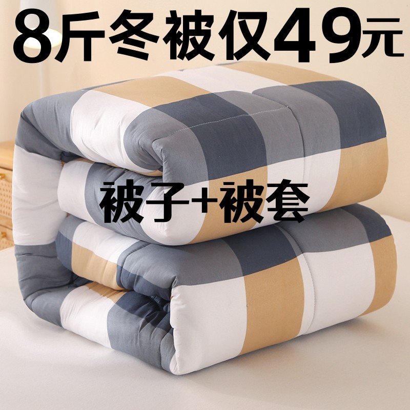 冬天加厚保暖被子冬被学生宿舍单人被芯8斤棉被春秋被双人空调被,床上用品,化纤被,淘宝优惠券,粉丝福利购,淘宝优惠卷