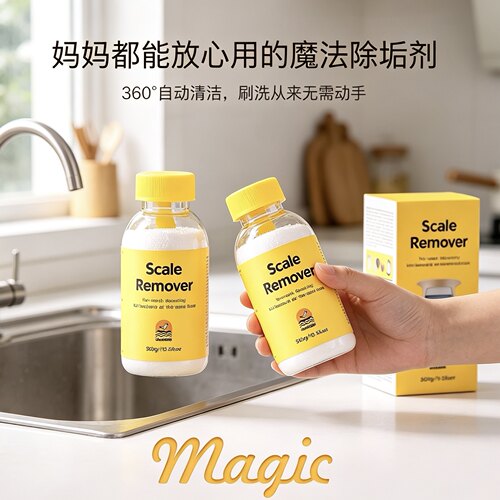 海鸥妈妈SeaMew免洗自动除垢剂300g健康除味可以吃的魔法除垢剂