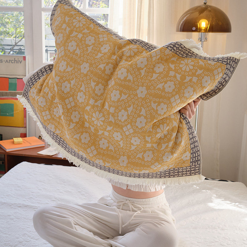 纯棉汉麻流苏纱布枕巾一对新款四季通用柔软透气家用加厚枕头盖巾,床上用品,枕巾,淘宝优惠券,粉丝福利购,淘宝优惠卷