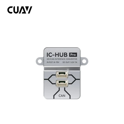 CUAV雷迅新品IC-HUB Pro通用总线I2C CAN 1.25 4P端口8路扩展模块